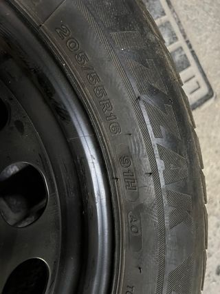 Llantas con neumaticos Invierno 205/55/R16 91h ao