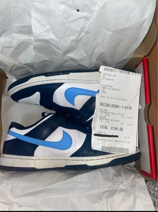Nike Dunk Low Azul y Blanco Talla 43