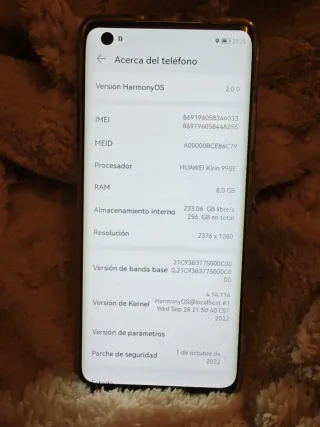Móvil Huawei Nuevo, Gama alta