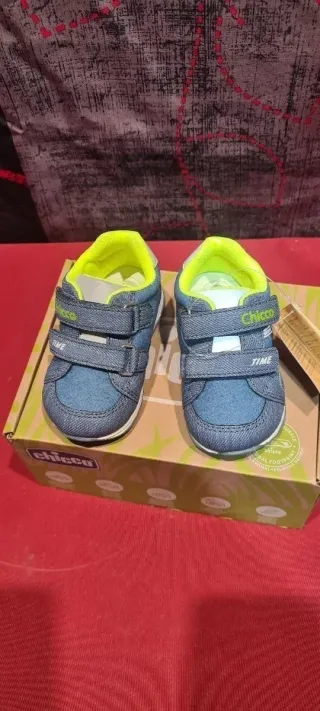 Chicco Scarpa Patucos, Jeans Bebé Talla 19 NUEVO