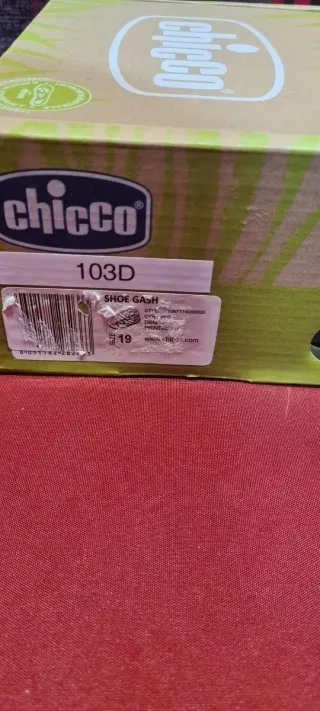 Chicco Scarpa Patucos, Jeans Bebé Talla 19 NUEVO