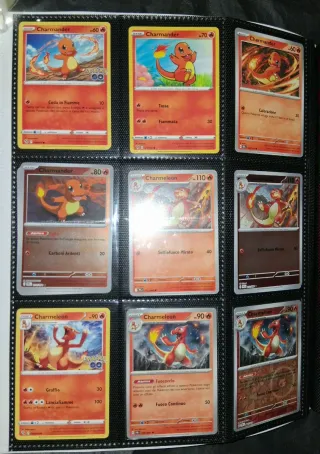 Carte Pokémon Charmander e Charmeleon