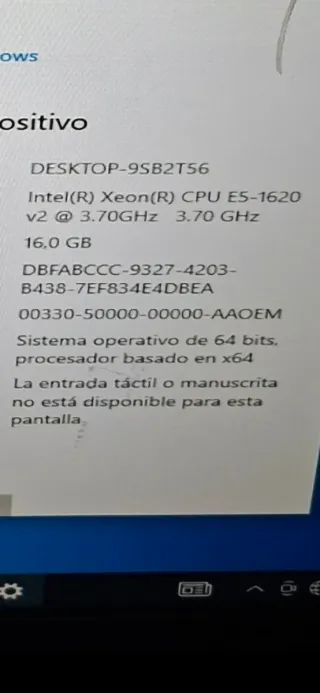 Ordenador Gaming Intel Xeon 16GB