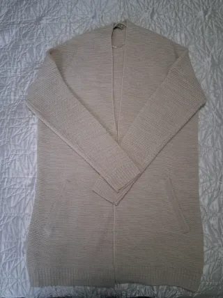 Chaqueta larga beige