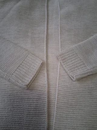 Chaqueta larga beige
