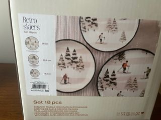 Vajilla H&H 18 piezas + 3 vasos