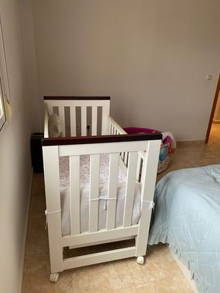 Cuna Trama madera bebé