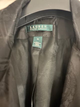 Gabardina Ralph Lauren Negra Talla M