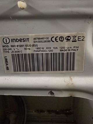 Valvola Lavatrice Indesit IWC 61251