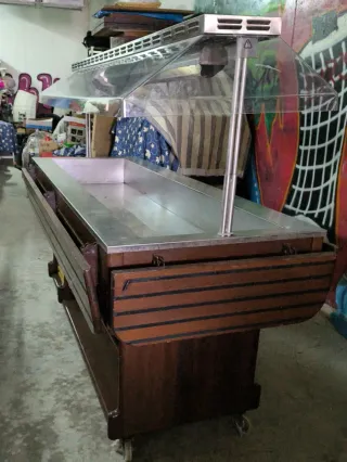 Mesa Caliente Expositor Buffet como nuevo