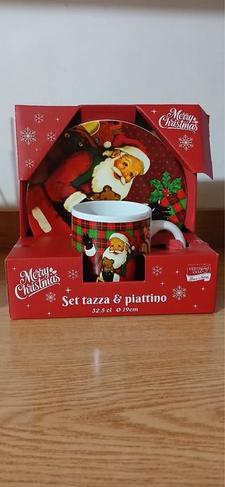 Set Tazza & Piattino Natale