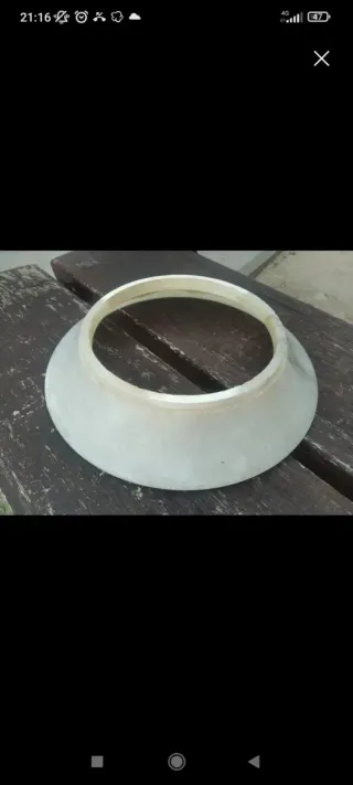 Tulipa lámpara piedra mármol alabastro vintage