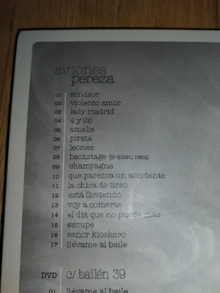 PEREZA, Aviones, CD+DVD, edición especial