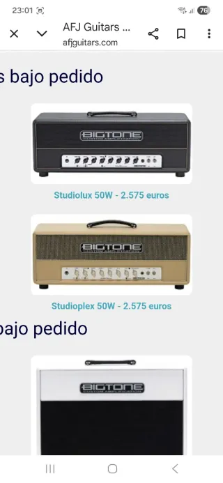 Amplificador y Pantalla BIGTONE plex 50