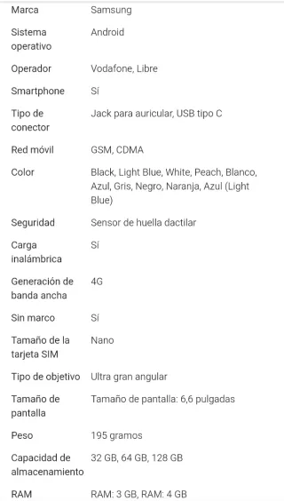 Samsung Galaxy A13 Negro