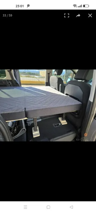 Mueble cama Peugeot Rifter long(mueble + colchón..