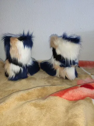 Botas de nieve peludas mujer