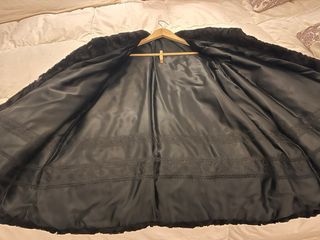 Abrigo de astracán negro