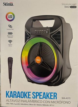 Altavoz Karaoke Stima SKA-A315 Bluetooth LED