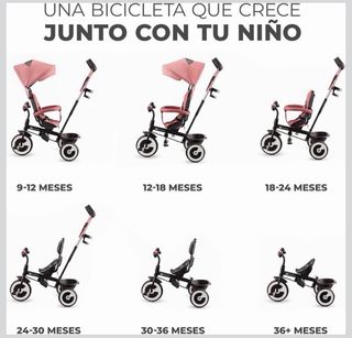Triciclo evolutivo Kinderkraft rosa