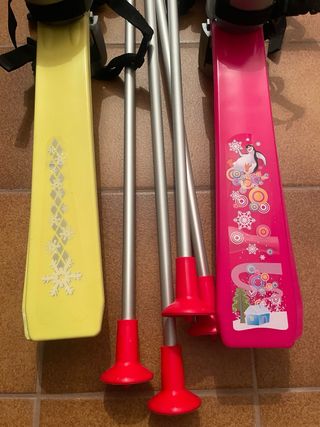 Esquís iniciación infantiles con bastones