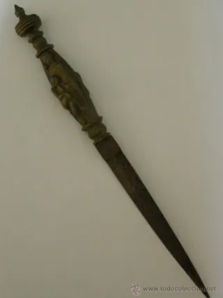 FABRICA DE TOLEDO. 1874. PRECIOSA ARMA ABRECARTAS.