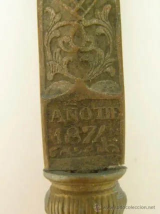 FABRICA DE TOLEDO. 1874. PRECIOSA ARMA ABRECARTAS.