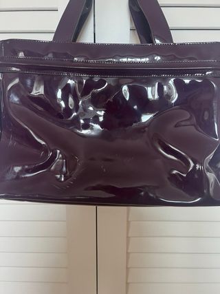 Bolso charol Armani Jeans morado