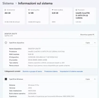 Dell Optiplex 3010 i5 8GB RAM 512GB HDD Win11
