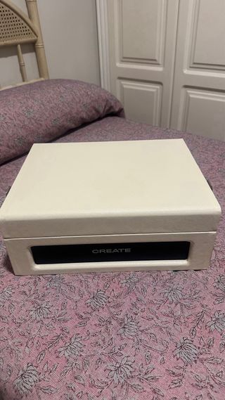 Tocadiscos CREATE Beige y Negro