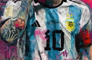 Obra de Arte Urbano Messi Edición Limitada