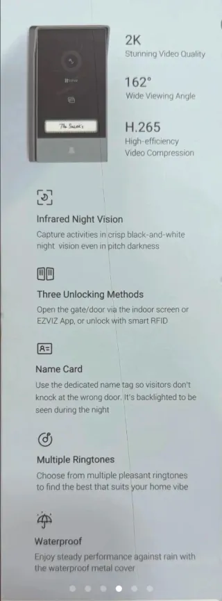 EZVIZ HP7 Videoportero Inteligente 2K
