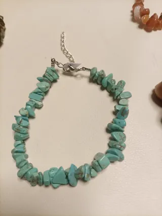 Pulseras Piedras Naturales Chips Cierre Metálico