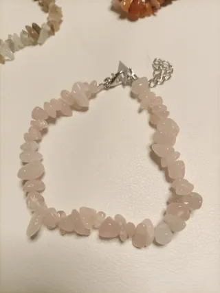 Pulseras Piedras Naturales Chips Cierre Metálico