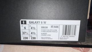 Zapatillas Adidas Galaxy 6 W Mujer Talla 37.5