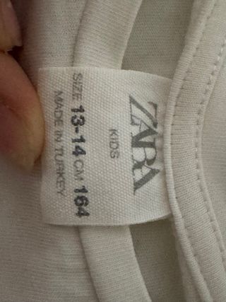 Camiseta Zara Blanca Estampado Frutas