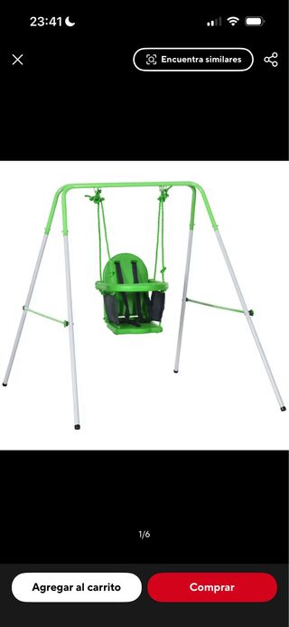 Columpio infantil para bebé, de acero