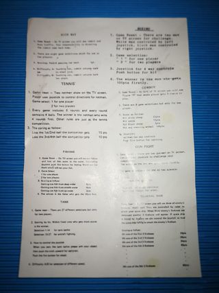 Consola Clonica ATARI Funvision Home Computer Game