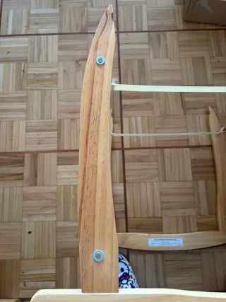 Moisés de mimbre con soporte