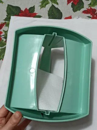 Portatovaglioli verde in plastica