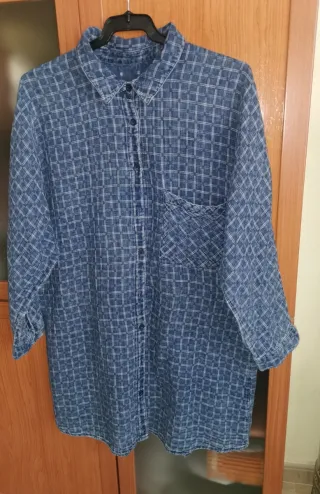 T 40 Pull&Bear Denim, vestido camisero/blusón