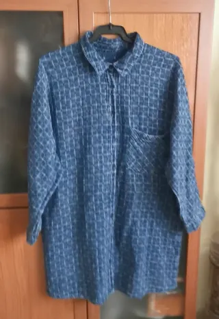 T 40 Pull&Bear Denim, vestido camisero/blusón