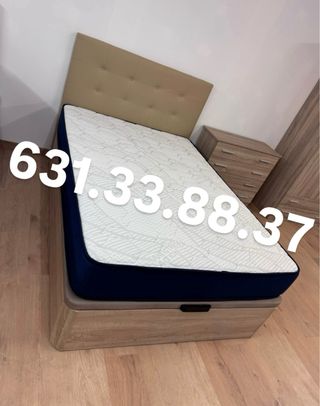 Cama canapé colchón y cabezal envío GRATIS