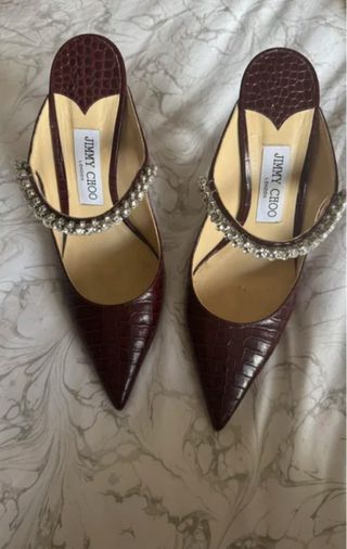Zapatos Jimmy Choo Borgoña Cocodrilo Talla 38