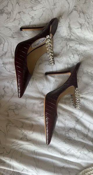 Zapatos Jimmy Choo Borgoña Cocodrilo Talla 38