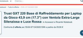 Trust GXT 220 Base Raffreddante Notebook