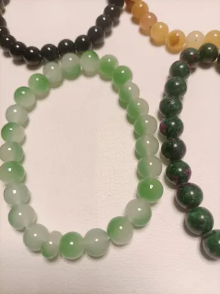 Pulseras Piedras Naturales Elásticas