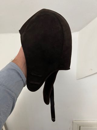 Gorro Hermes Aviación Caballo Moto Marrón.