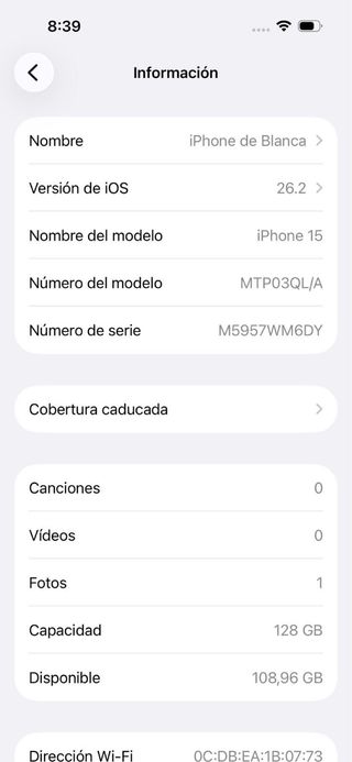 iPhone 15 128GB Negro