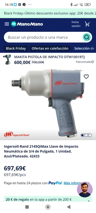 Pistola Neumática Ingersoll Rand 2145Qimax